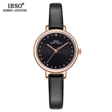 Load image into Gallery viewer, IBSO Brand Luxury Ladies Quartz Watch Leather Strap Montre Femme Fashion Women Wrist Watches Relogio Feminino Female Clock