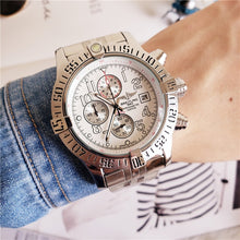 Load image into Gallery viewer, NEW Breitling Luxury Brand Mechanical Wristwatch Mens Watches Quartz Watch with Stainless Steel Strap relojes hombre automatic