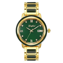 Load image into Gallery viewer, GEZFEEL Genuine Jade Quartz Watches Advanced movement Running Luxury Ladies Waterproof Watch With certificate Relogio Feminino
