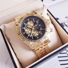 Load image into Gallery viewer, NEW Breitling Luxury Brand Mechanical Wristwatch Mens Watches Quartz Watch with Stainless Steel Strap relojes hombre automatic
