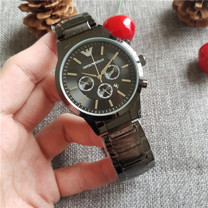 Armani- Luxury Brand women quartz Watches men Watch Stainless Steel Strap wristwatch classic watch father gift 579 orders