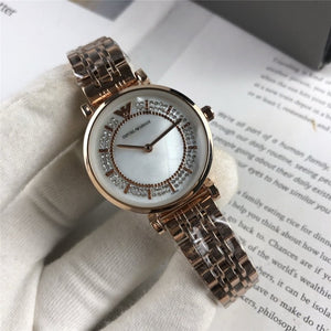 Armani- Luxury Brand women quartz Watches men Watch Stainless steel strap wristwatch classic watch father gift 281 orders