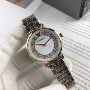 Armani- Luxury Brand women quartz Watches men Watch Stainless steel strap wristwatch classic watch father gift 281 orders