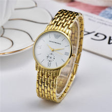 Load image into Gallery viewer, Armani- Luxury Brand women quartz Watches men Watch Stainless Steel Strap wristwatch Top classic watch gift 319 orders
